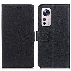 Coque Portefeuille Livre Cuir Etui Clapet M08L pour Xiaomi Mi 12 5G Noir