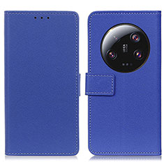Coque Portefeuille Livre Cuir Etui Clapet M08L pour Xiaomi Mi 13 Ultra 5G Bleu