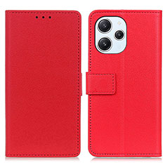 Coque Portefeuille Livre Cuir Etui Clapet M08L pour Xiaomi Redmi 12 4G Rouge
