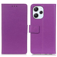 Coque Portefeuille Livre Cuir Etui Clapet M08L pour Xiaomi Redmi 12 4G Violet