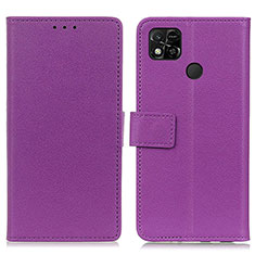 Coque Portefeuille Livre Cuir Etui Clapet M08L pour Xiaomi Redmi 9C Violet