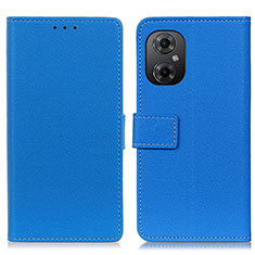 Coque Portefeuille Livre Cuir Etui Clapet M08L pour Xiaomi Redmi Note 11R 5G Bleu