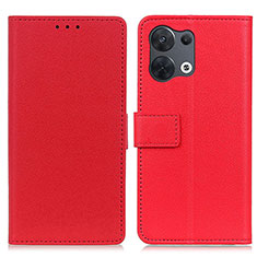 Coque Portefeuille Livre Cuir Etui Clapet M08L pour Xiaomi Redmi Note 13 5G Rouge