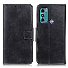 Coque Portefeuille Livre Cuir Etui Clapet M09L pour Motorola Moto G60 Noir