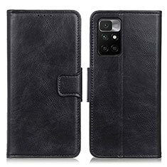 Coque Portefeuille Livre Cuir Etui Clapet M09L pour Xiaomi Redmi 10 (2022) Noir