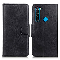 Coque Portefeuille Livre Cuir Etui Clapet M09L pour Xiaomi Redmi Note 8 (2021) Noir