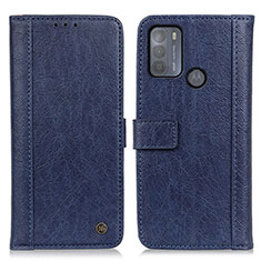 Coque Portefeuille Livre Cuir Etui Clapet M10L pour Motorola Moto G50 Bleu