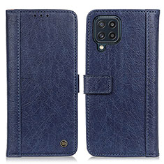 Coque Portefeuille Livre Cuir Etui Clapet M10L pour Samsung Galaxy M32 4G Bleu