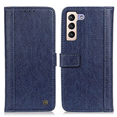 Coque Portefeuille Livre Cuir Etui Clapet M10L pour Samsung Galaxy S21 5G Bleu