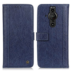 Coque Portefeuille Livre Cuir Etui Clapet M10L pour Sony Xperia PRO-I Bleu
