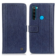 Coque Portefeuille Livre Cuir Etui Clapet M10L pour Xiaomi Redmi Note 8 (2021) Bleu