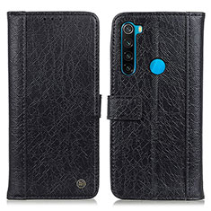 Coque Portefeuille Livre Cuir Etui Clapet M10L pour Xiaomi Redmi Note 8 (2021) Noir
