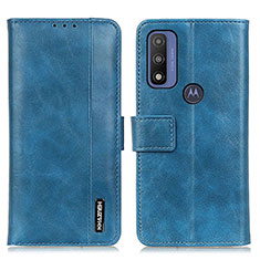 Coque Portefeuille Livre Cuir Etui Clapet M11L pour Motorola Moto G Pure Bleu
