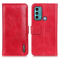 Coque Portefeuille Livre Cuir Etui Clapet M11L pour Motorola Moto G40 Fusion Rouge