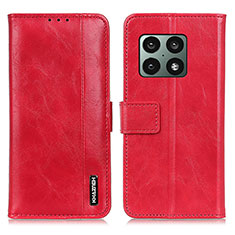 Coque Portefeuille Livre Cuir Etui Clapet M11L pour OnePlus 10 Pro 5G Rouge