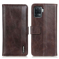 Coque Portefeuille Livre Cuir Etui Clapet M11L pour Oppo A94 4G Marron
