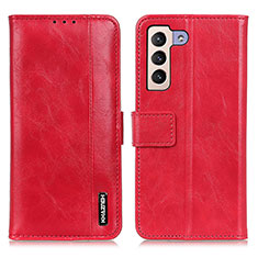 Coque Portefeuille Livre Cuir Etui Clapet M11L pour Samsung Galaxy S21 5G Rouge