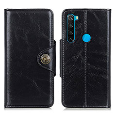 Coque Portefeuille Livre Cuir Etui Clapet M12L pour Xiaomi Redmi Note 8 (2021) Noir