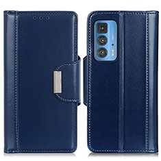Coque Portefeuille Livre Cuir Etui Clapet M13L pour Motorola Moto Edge S Pro 5G Bleu