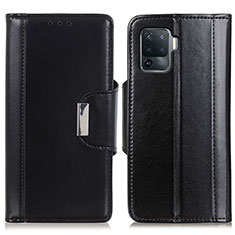 Coque Portefeuille Livre Cuir Etui Clapet M13L pour Oppo A94 4G Noir
