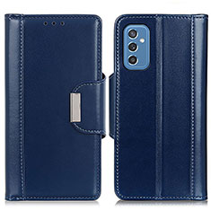 Coque Portefeuille Livre Cuir Etui Clapet M13L pour Samsung Galaxy M52 5G Bleu