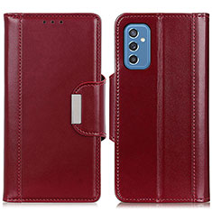 Coque Portefeuille Livre Cuir Etui Clapet M13L pour Samsung Galaxy M52 5G Rouge