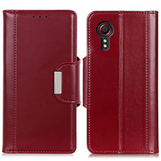 Coque Portefeuille Livre Cuir Etui Clapet M13L pour Samsung Galaxy XCover 5 SM-G525F Rouge