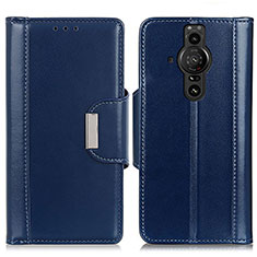 Coque Portefeuille Livre Cuir Etui Clapet M13L pour Sony Xperia PRO-I Bleu