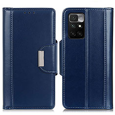 Coque Portefeuille Livre Cuir Etui Clapet M13L pour Xiaomi Redmi 10 (2022) Bleu