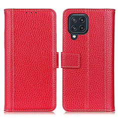 Coque Portefeuille Livre Cuir Etui Clapet M14L pour Samsung Galaxy M32 4G Rouge
