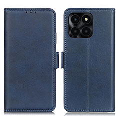 Coque Portefeuille Livre Cuir Etui Clapet M15L pour Huawei Honor X6a Bleu