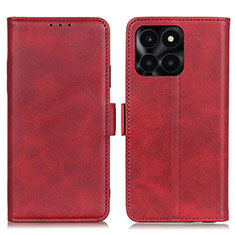 Coque Portefeuille Livre Cuir Etui Clapet M15L pour Huawei Honor X6a Rouge