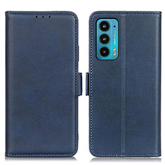Coque Portefeuille Livre Cuir Etui Clapet M15L pour Motorola Moto Edge 20 5G Bleu