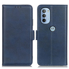 Coque Portefeuille Livre Cuir Etui Clapet M15L pour Motorola Moto G31 Bleu