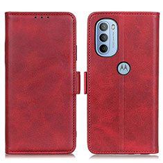 Coque Portefeuille Livre Cuir Etui Clapet M15L pour Motorola Moto G31 Rouge