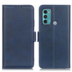 Coque Portefeuille Livre Cuir Etui Clapet M15L pour Motorola Moto G40 Fusion Bleu