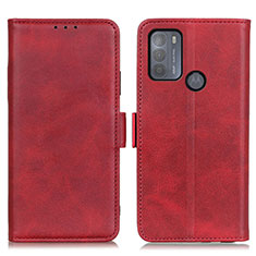 Coque Portefeuille Livre Cuir Etui Clapet M15L pour Motorola Moto G50 Rouge