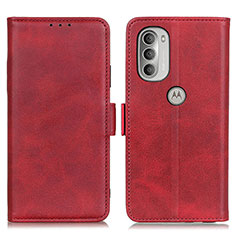 Coque Portefeuille Livre Cuir Etui Clapet M15L pour Motorola Moto G51 5G Rouge