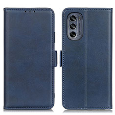 Coque Portefeuille Livre Cuir Etui Clapet M15L pour Motorola Moto G62 5G Bleu