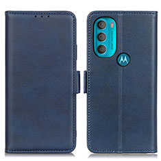 Coque Portefeuille Livre Cuir Etui Clapet M15L pour Motorola Moto G71 5G Bleu