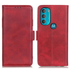 Coque Portefeuille Livre Cuir Etui Clapet M15L pour Motorola Moto G71 5G Rouge