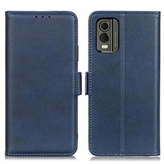 Coque Portefeuille Livre Cuir Etui Clapet M15L pour Nokia C210 Bleu