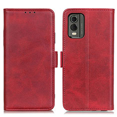 Coque Portefeuille Livre Cuir Etui Clapet M15L pour Nokia C210 Rouge
