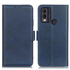 Coque Portefeuille Livre Cuir Etui Clapet M15L pour Nokia C22 Bleu