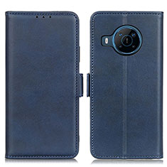 Coque Portefeuille Livre Cuir Etui Clapet M15L pour Nokia X100 5G Bleu