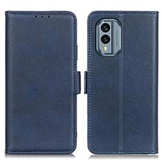 Coque Portefeuille Livre Cuir Etui Clapet M15L pour Nokia X30 5G Bleu