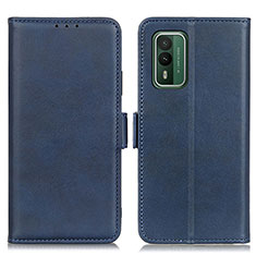 Coque Portefeuille Livre Cuir Etui Clapet M15L pour Nokia XR21 Bleu