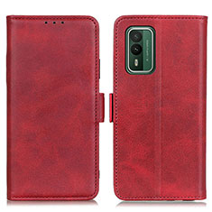 Coque Portefeuille Livre Cuir Etui Clapet M15L pour Nokia XR21 Rouge