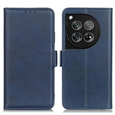 Coque Portefeuille Livre Cuir Etui Clapet M15L pour OnePlus 12 5G Bleu