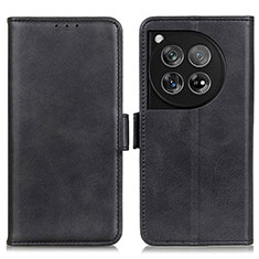 Coque Portefeuille Livre Cuir Etui Clapet M15L pour OnePlus 12 5G Noir